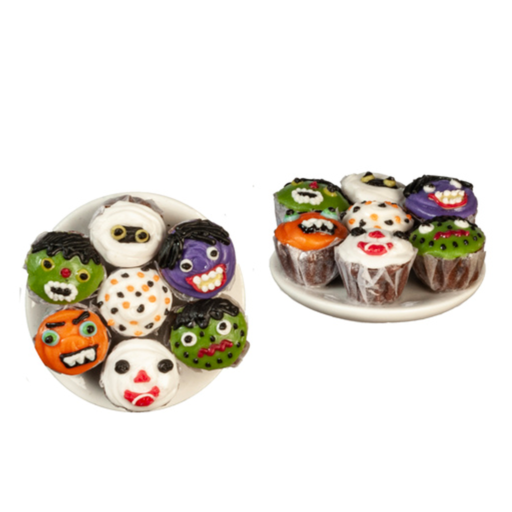 1 Inch Scale Halloween Spooky Cupcakes Dollhouse Miniature