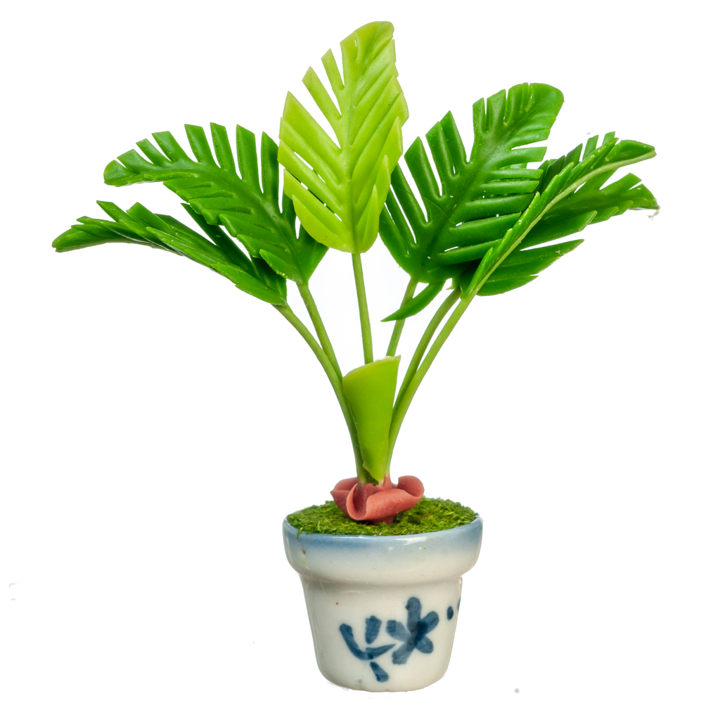 Palm Tree Plant in a Pot Dollhouse Miniature