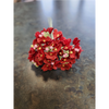 1 Inch Scale Dollhouse Miniature Red Flower Stems 8 Pieces