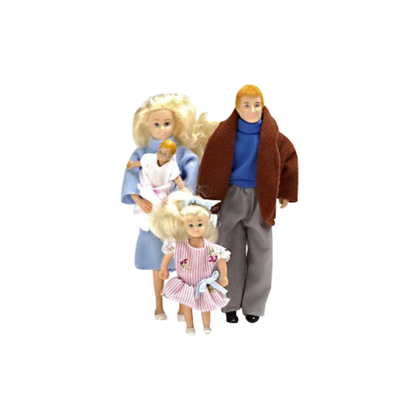 1 Inch Scale Modern Dollhouse Family