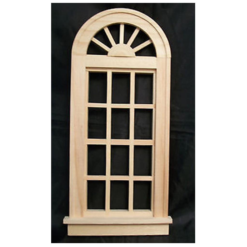 Playscale Palladian Dollhouse Window