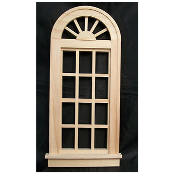 Playscale Palladian Dollhouse Window