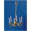 6 Arm Grand Chandelier Dollhouse Miniature Electrical Light