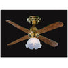 Tulip Shade Ceiling Fan Dollhouse Miniature Electrical Light