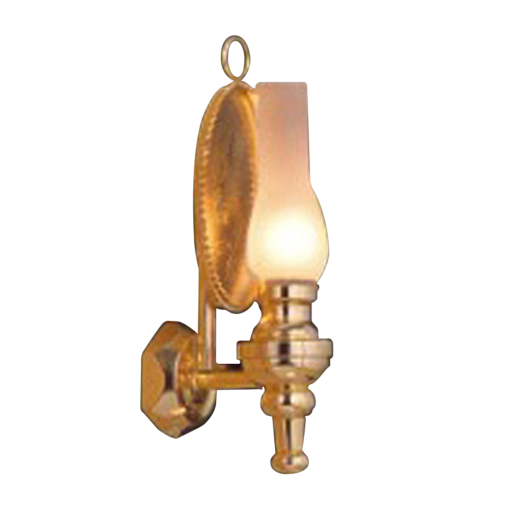 Oil Lamp Wall Sconce Dollhouse Miniature Electrical Light