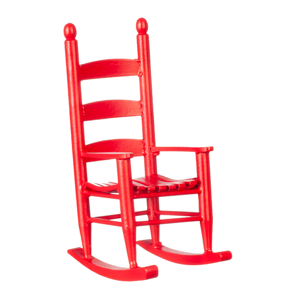 Dollhouse rocking chair outlet red