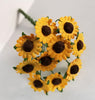 1 Inch Scale Dollhouse Miniature Sunflower Stems 10 Pieces