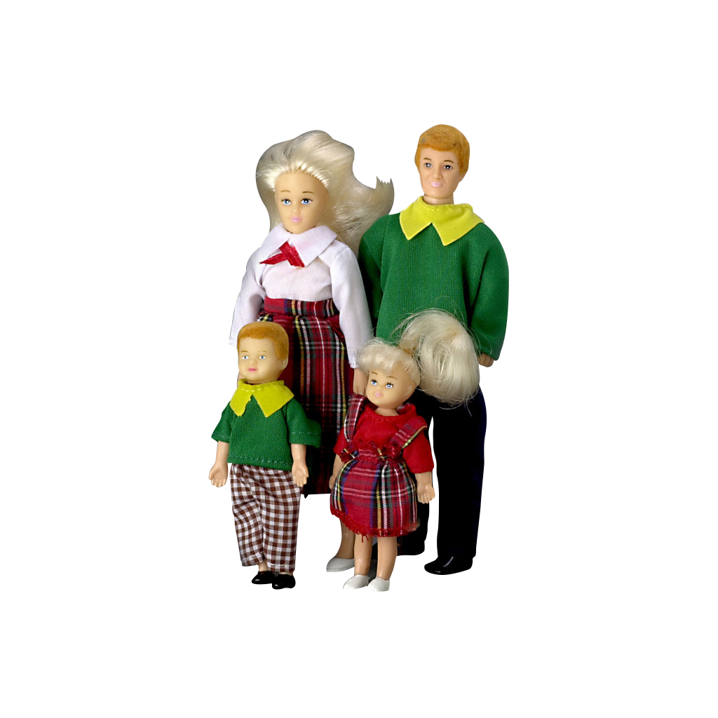 1 Inch Scale Modern Dollhouse Family Blonde