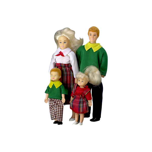 1 Inch Scale Modern Dollhouse Family Blonde