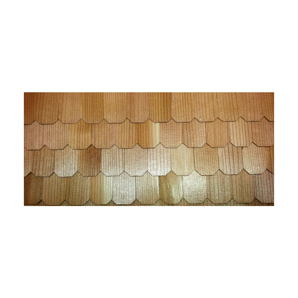 Hand Split Wooden Octagonal Cedar Shingles (350)