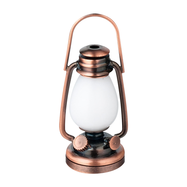 Houseworks LED Miniature Copper Oil Lamp Battery Operated