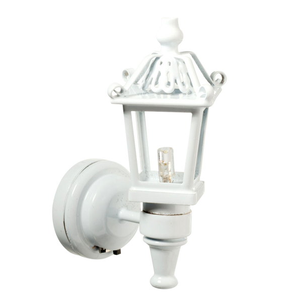 Houseworks LED Miniature White Fancy Coach Lamp Battery Operated