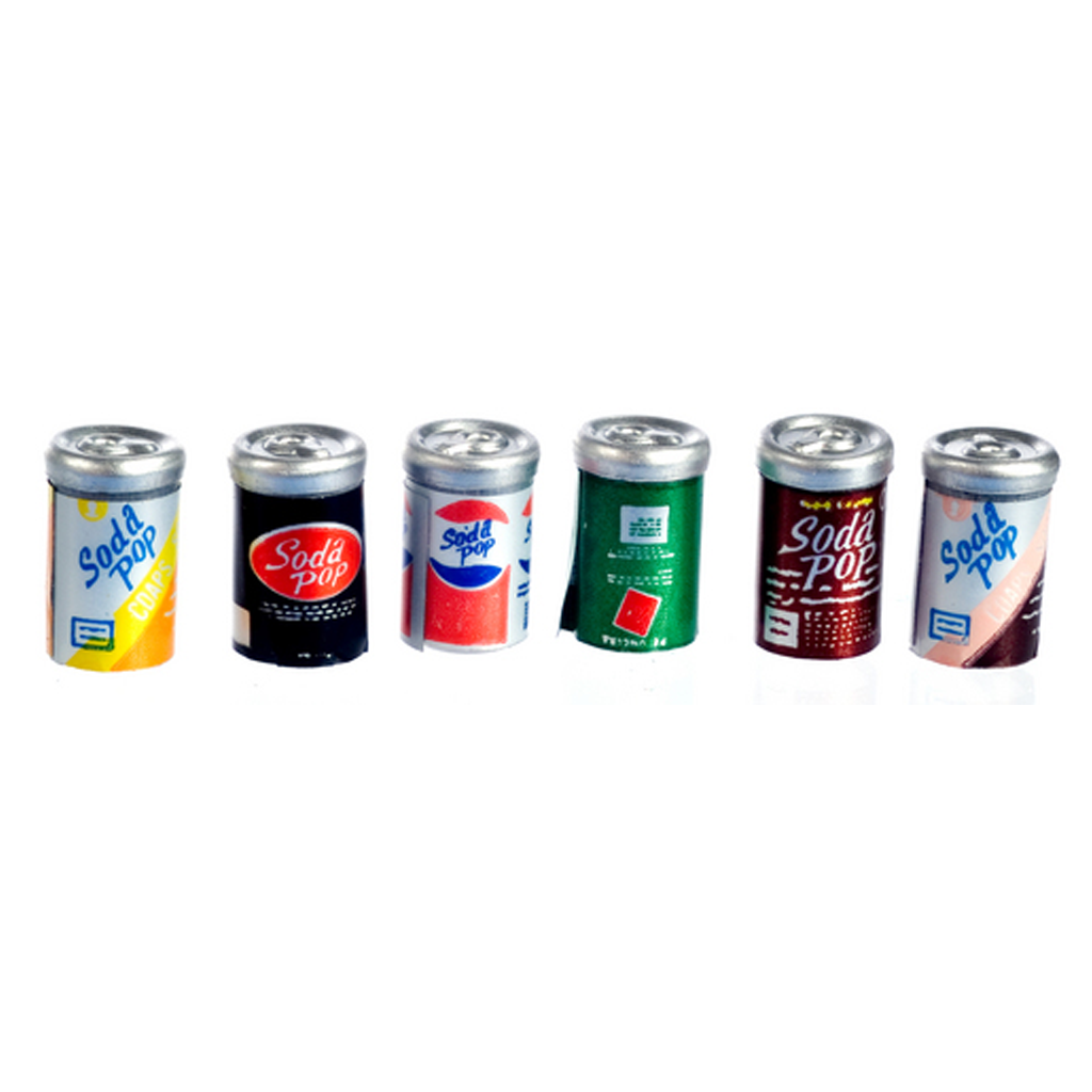 1 Inch Scale Soda Pop Assortment Dollhouse Miniature