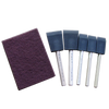 Multi Size Poly Foam Brush Set with General Purpose Pad - 6 pieces