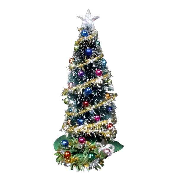 1 Inch Scale Decorated Traditional Christmas Tree Dollhouse Miniature
