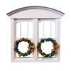 1 Inch Scale Traditional Decorated Wreath Dollhouse Miniature