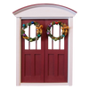 1 Inch Scale Traditional Decorated Wreath Dollhouse Miniature