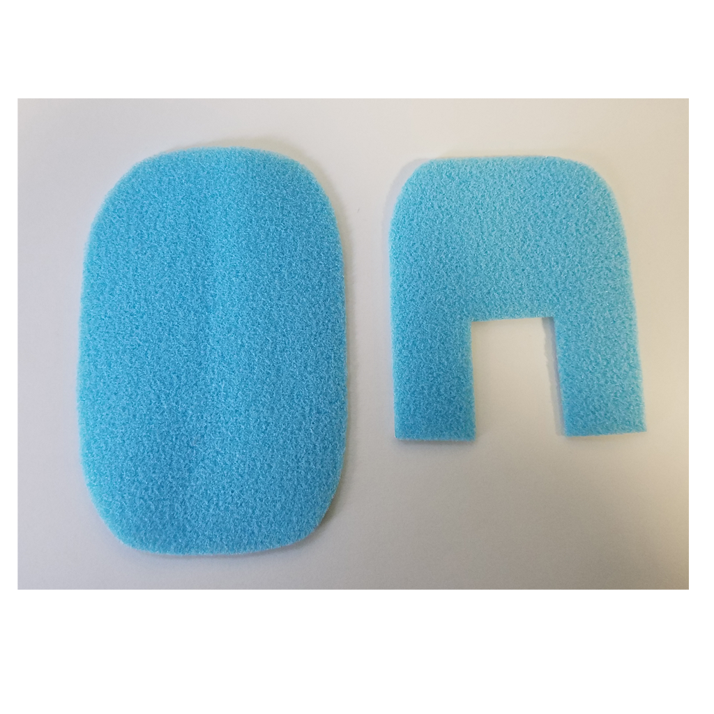 1 Inch Scale Dollhouse Miniature 2 Piece Bath Rug Set Blue