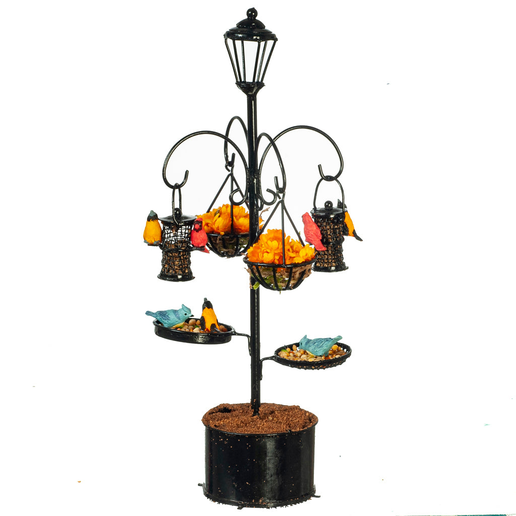 1 Inch Scale Bird Feeder Planter Dollhouse Miniature