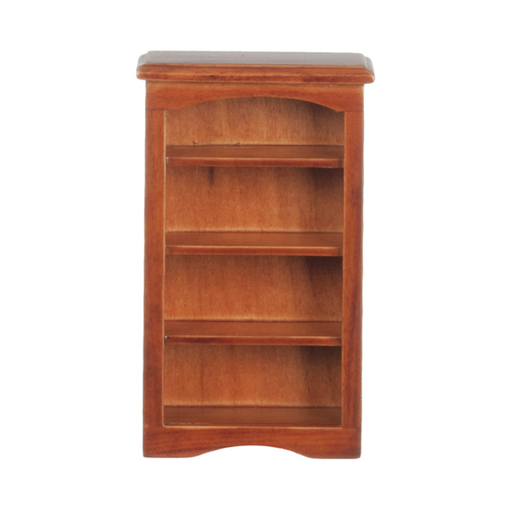 1 Inch Scale Dollhouse Miniature Bookcase in Walnut