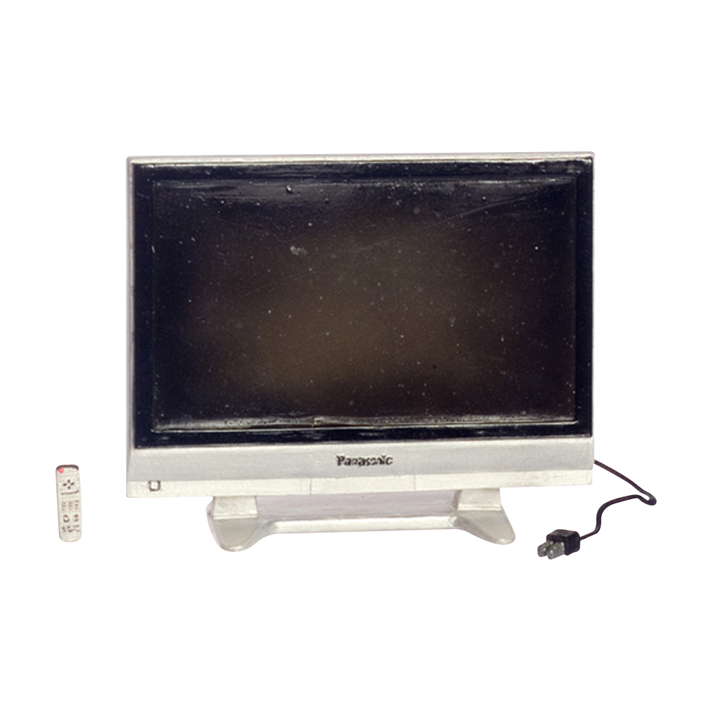 1 Inch Scale Dollhouse Widescreen Television