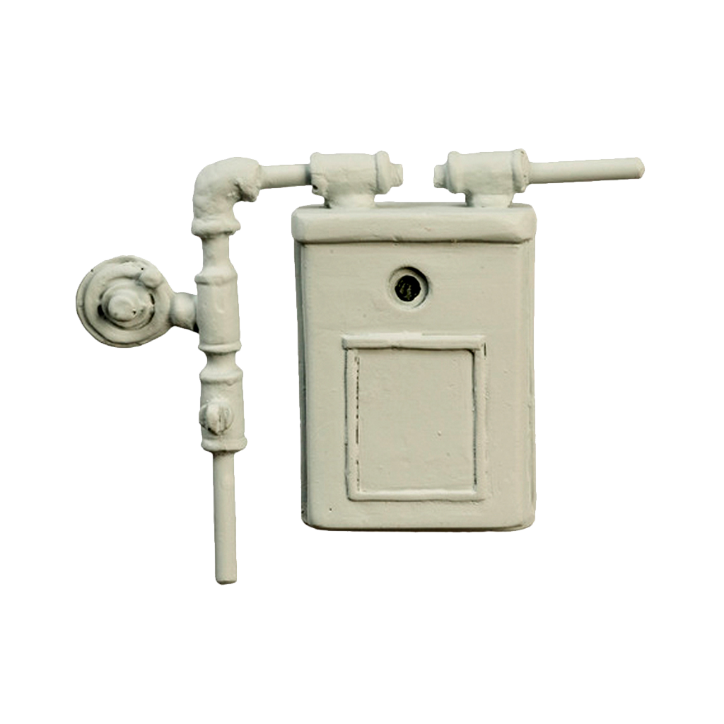 1 Inch Scale Dollhouse Miniature Gas Meter