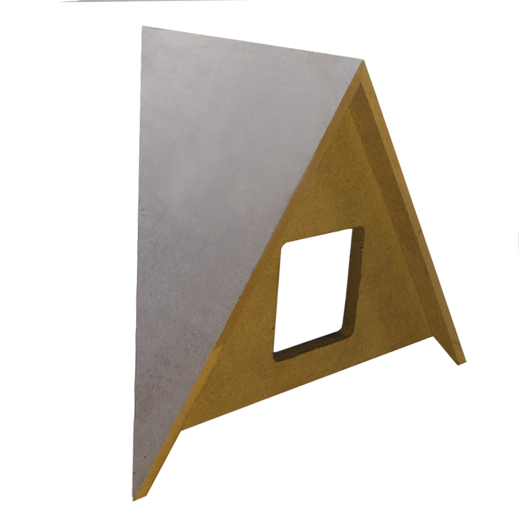 45 Degree Victorian Gable Dormer Shell Kit Smooth MDF