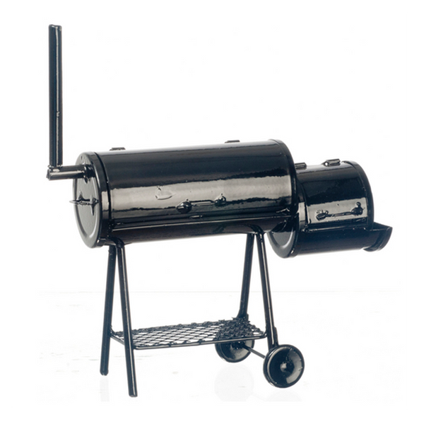 1 Inch Scale Dollhouse Miniature Black Texas Smoker