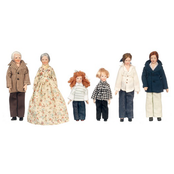 Miniature online dollhouse family