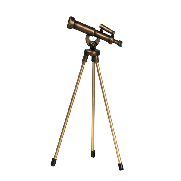 Télescope Miniature Laiton Maison De Poupée 1:12 - Accessoire Décoratif Réaliste Pour Miniatures