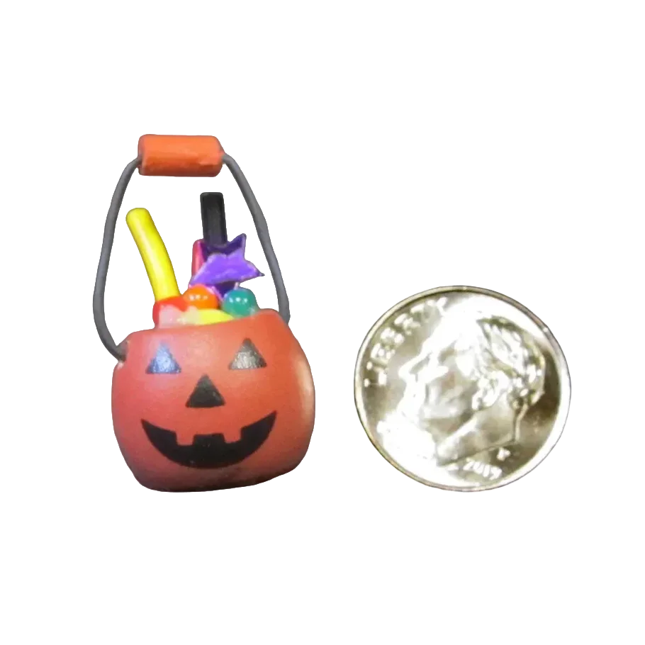 1 Inch Scale Decorated Pumpkin Dollhouse Miniature