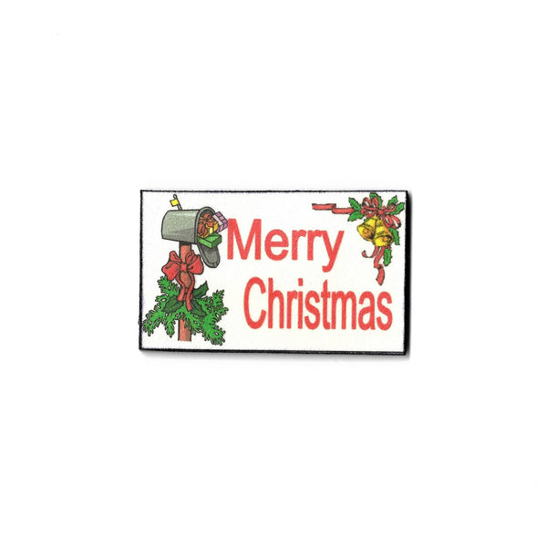 1 Inch Scale Merry Christmas Welcome Mat Dollhouse Miniature