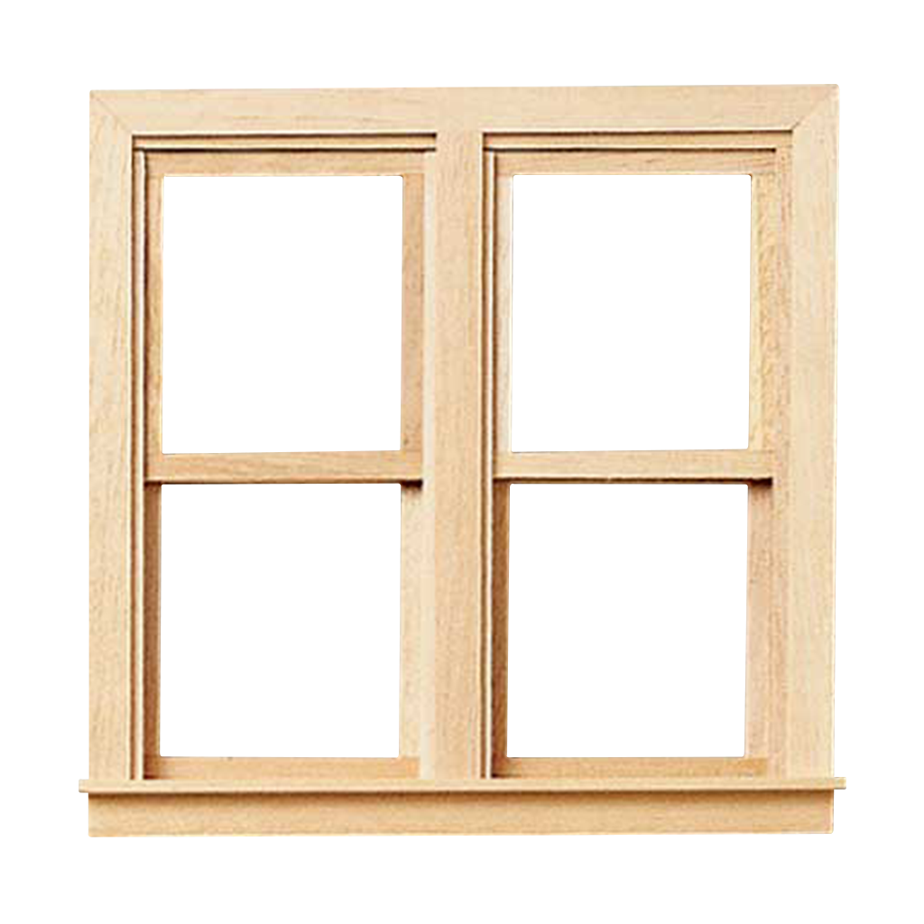 Traditional Side-by-Side Colonial Dollhouse Working Window– Real