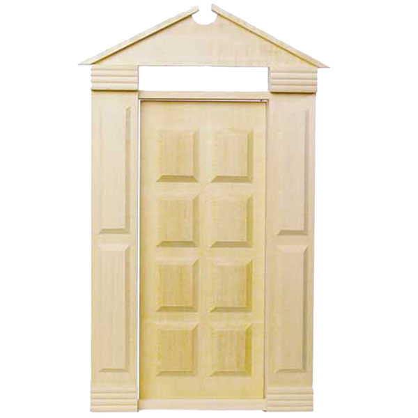 traditional americana exterior door for wooden dollhouses