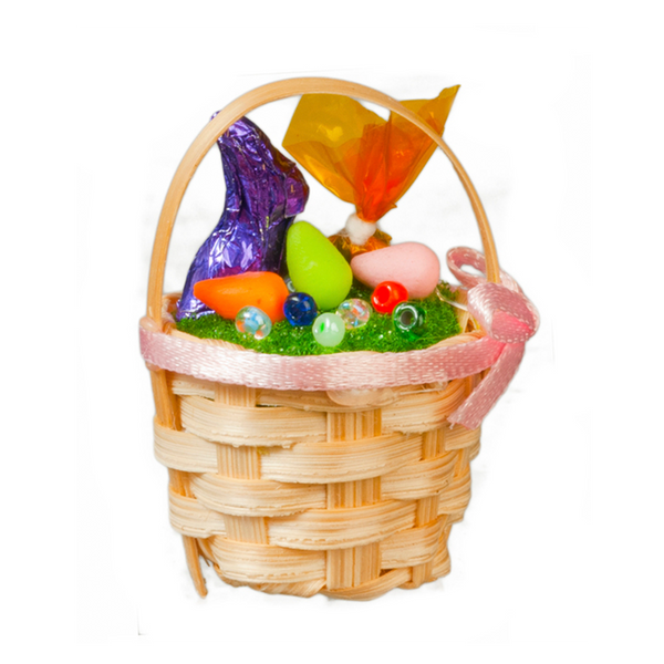 Decorated Easter Basket Dollhouse Miniature