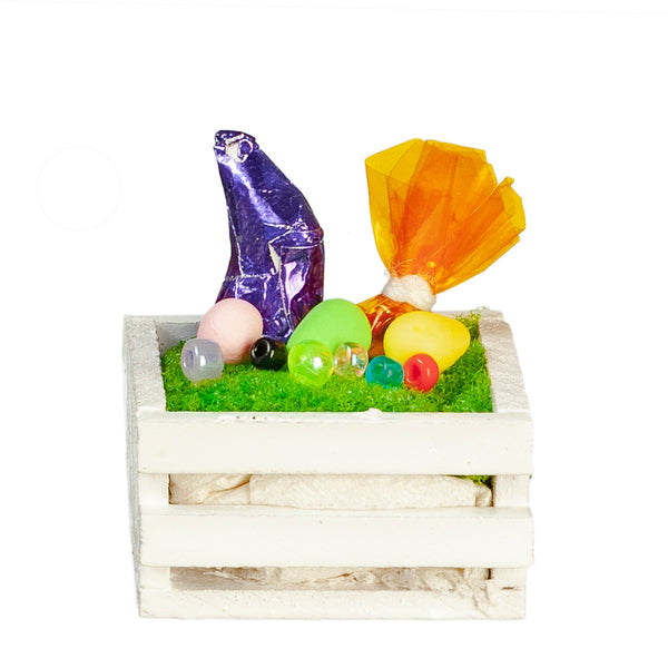 Decorated Easter Crate Dollhouse Miniature