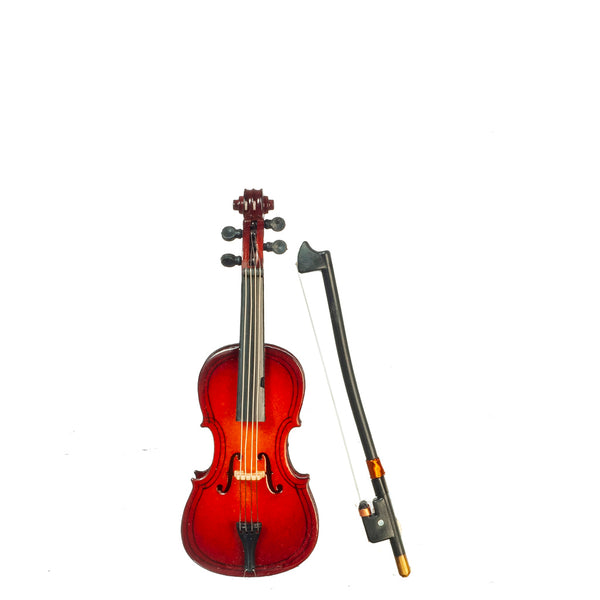 1 Inch Scale Dollhouse Miniature Cello Musical Instrument with Case