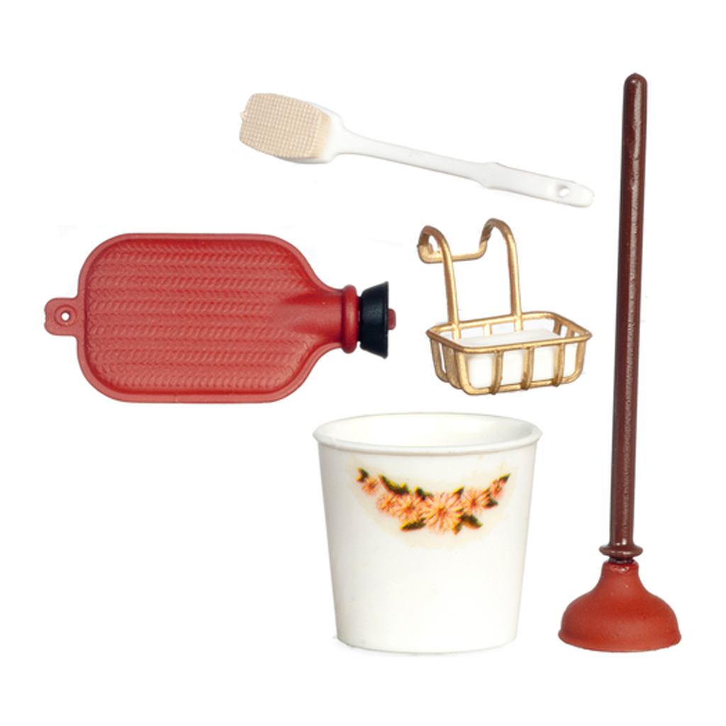 Dollhouse shop bathroom accessories