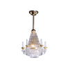 Brass Downrod Crystalene Chandelier Dollhouse Miniature Electrical Light