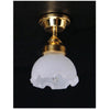 Fluted Shade Ceiling Dollhouse Miniature Electrical Light
