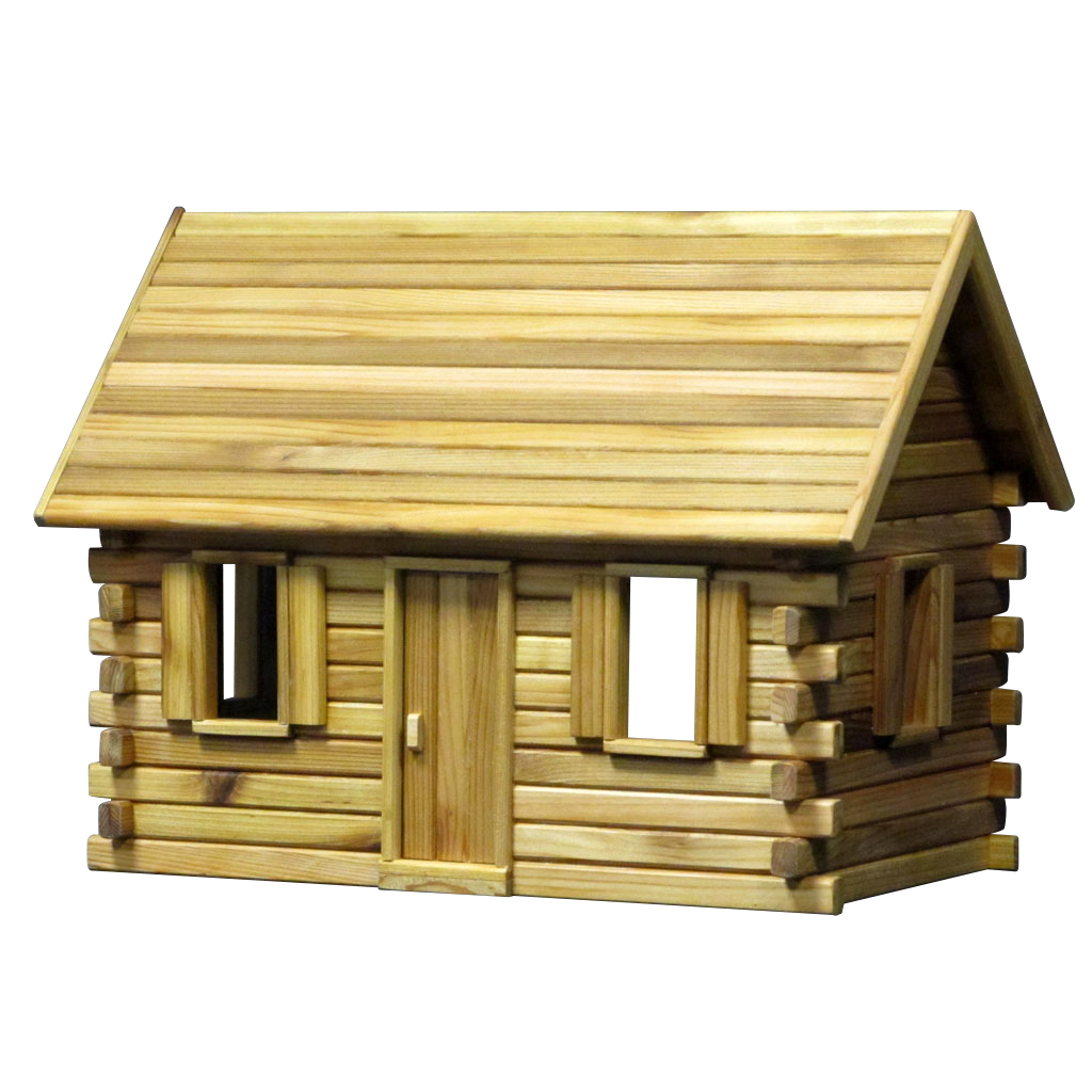 Lakeside Retreat Log Cabin Dollhouse Kit Real Good Toys