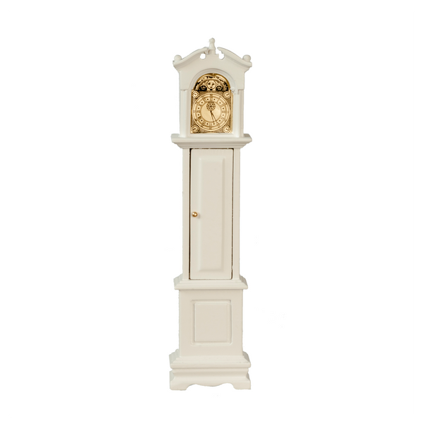 1 Inch Scale White Grandfather Clock