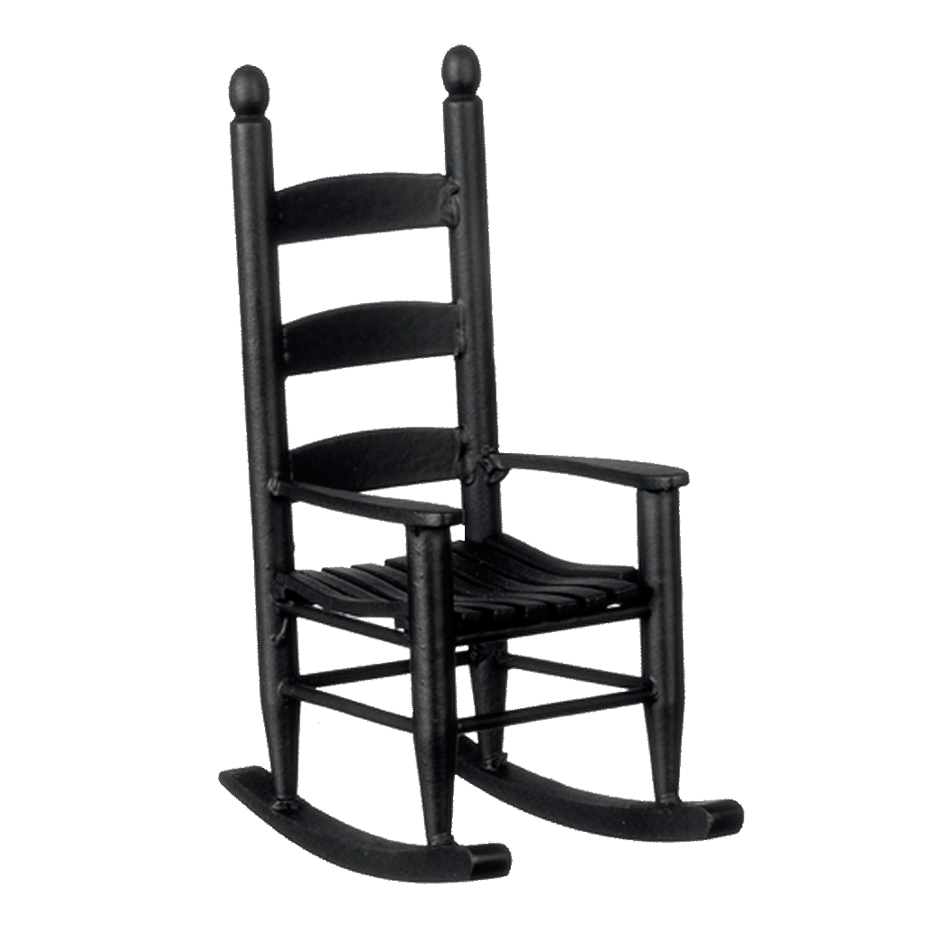 Black rocking top chair nursery