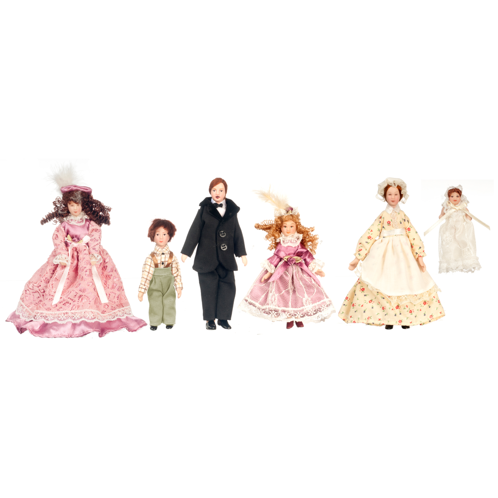 1 Inch Scale Victorian Dollhouse Family of Five Plus Maid Real Good Toys 1 Inch Scale Victorian Dollhouse Family of Five Plus Maid Real Good Toys