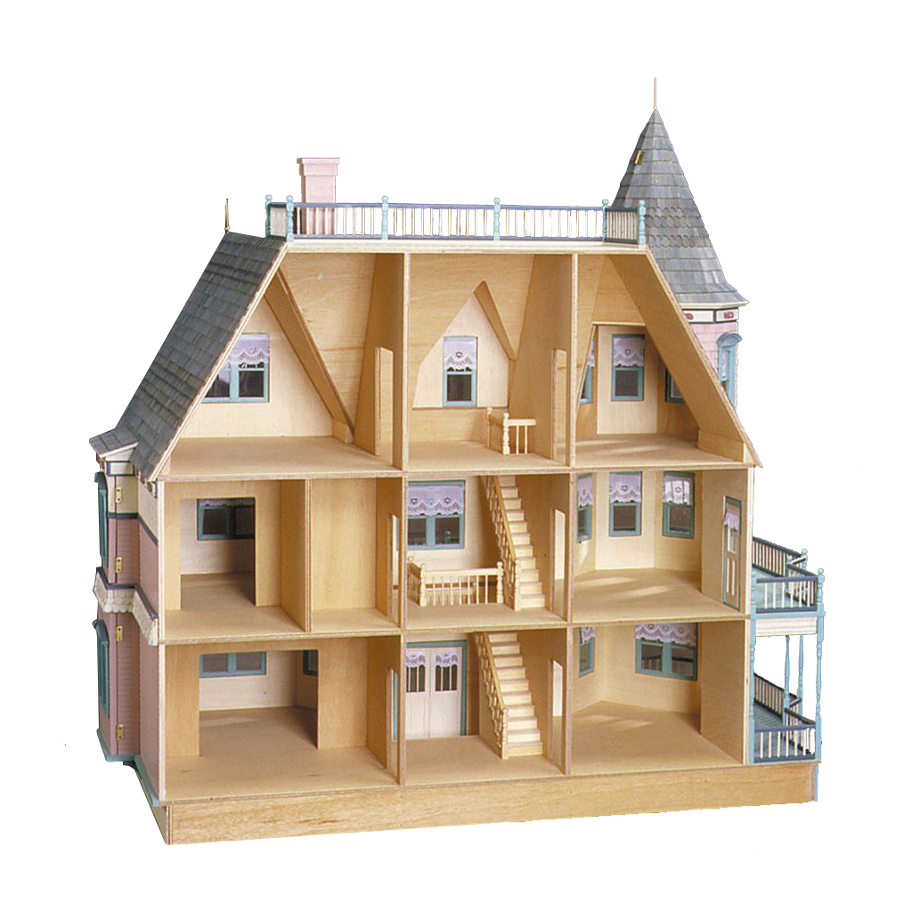 Queen anne dollhouse kit top