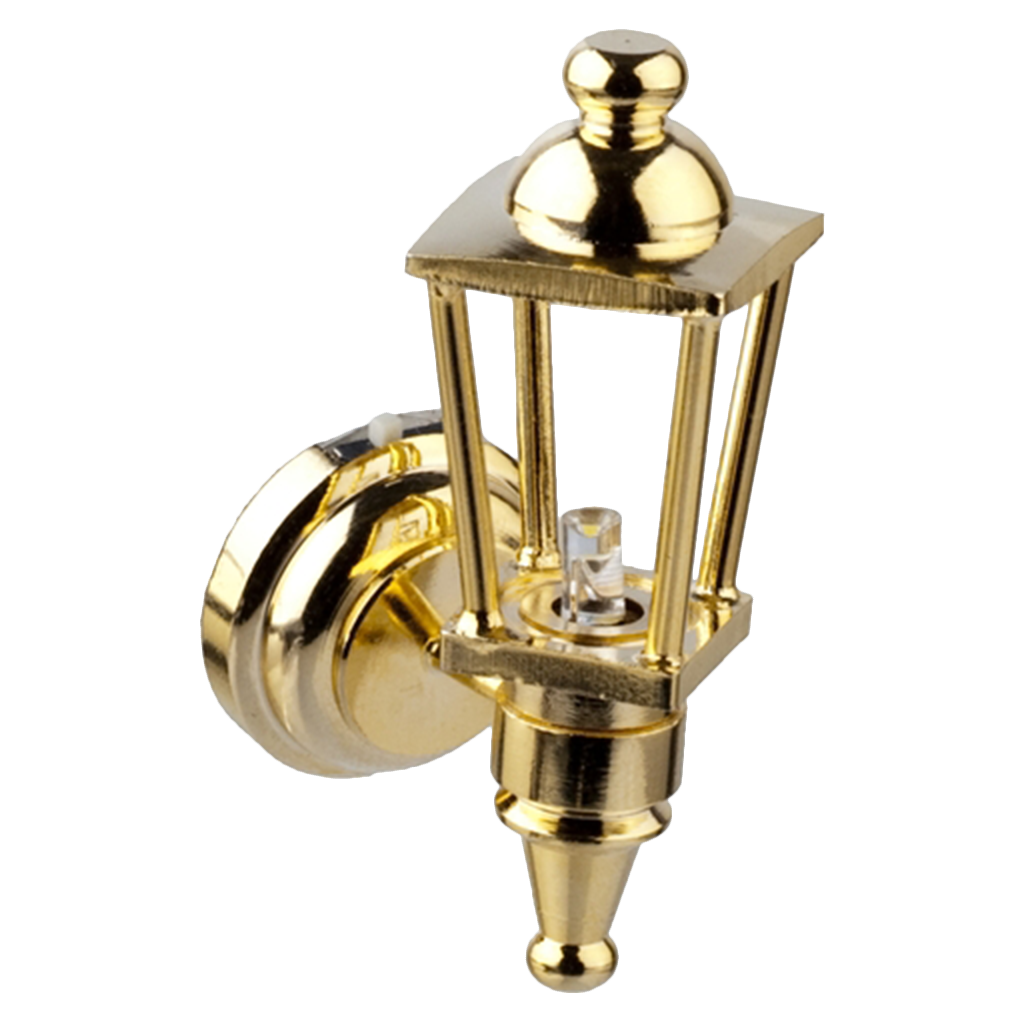 Houseworks LED Miniature Brass Carriage Wall Lamp Battery Operated – Real  Good Toys