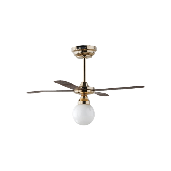 Houseworks LED Miniature White Globe Ceiling Fan Light Battery Operated