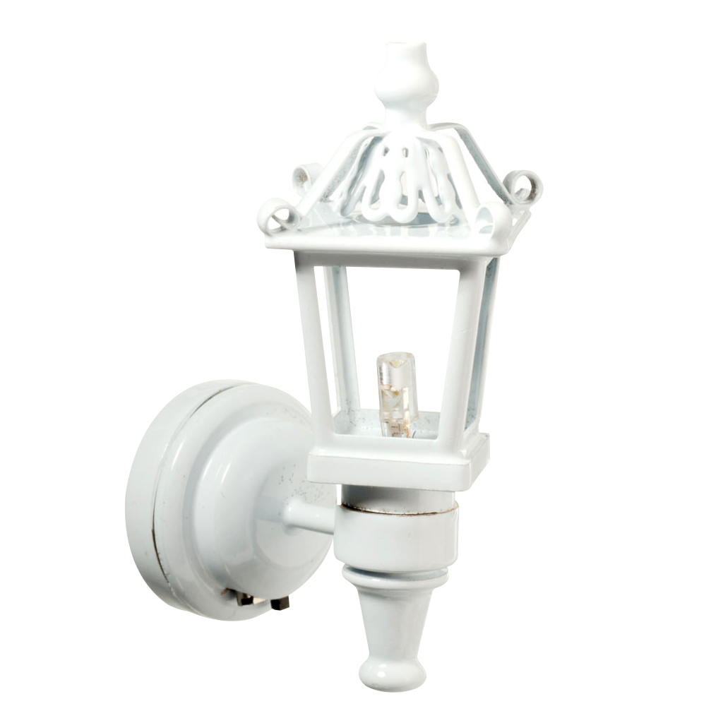 Houseworks LED Miniature White Fancy Coach Lamp Battery Operated