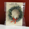 1 Inch Scale Wreath with Candle Dollhouse Miniature