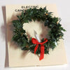 1 Inch Scale Wreath with Candle Dollhouse Miniature